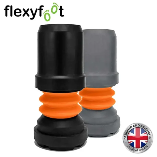 flexyfoot shock absorbing walking stick ferrule