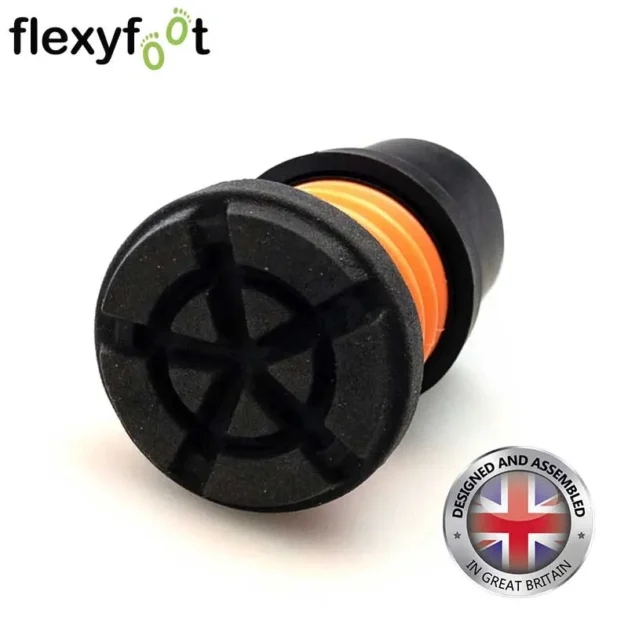 flexyfoot shock absorbing walking stick ferrule tread