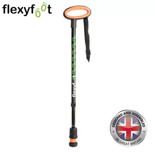 flexyfoot telescopic walking stick oval handle