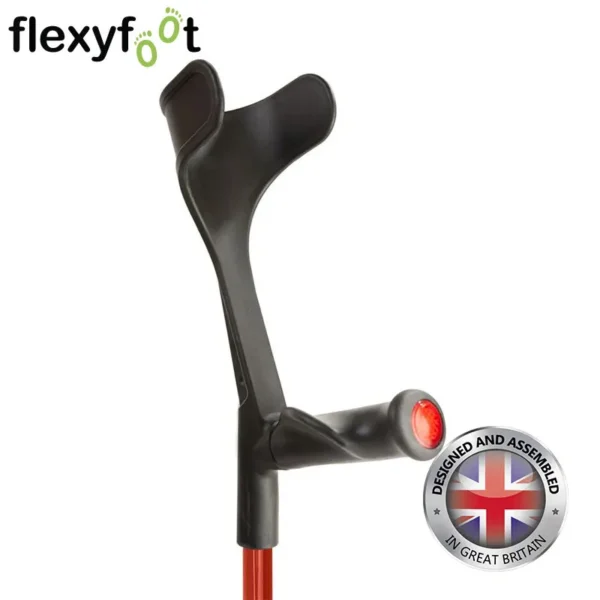 flexyfoot comfort grip open-cuff crutches reflector