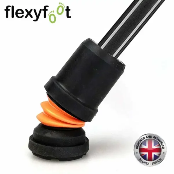 flexyfoot arthritic grip handle walking sticks black flex