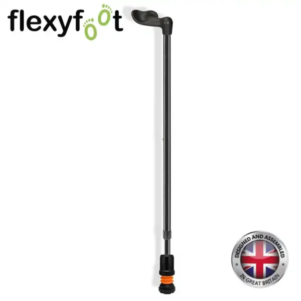 flexyfoot comfort fischer handle walking stick black right