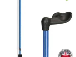 flexyfoot comfort fischer handle walking stick blue