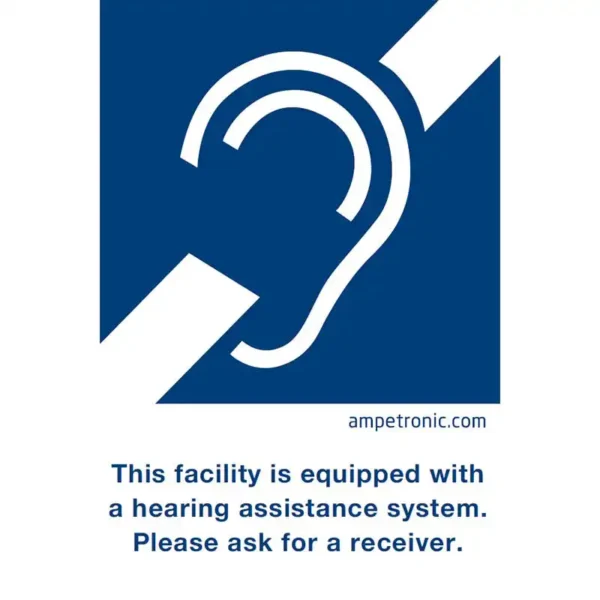 Assistive Listening System Sign
