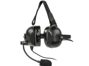 la-455 headset-4 over ears dual w-boom mic