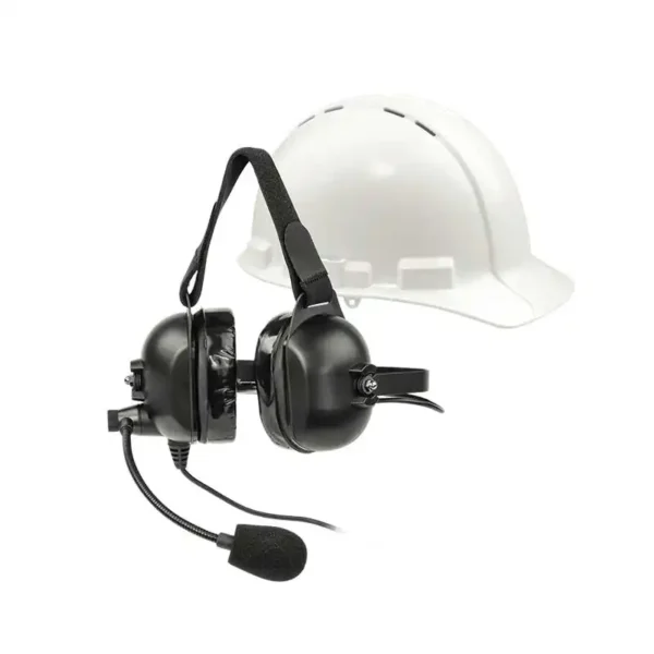 la-455 headset-4 over ears dual-w boom mic with hat