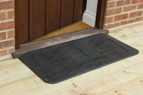 doorline neatedge rubber door threshold ramp in use image