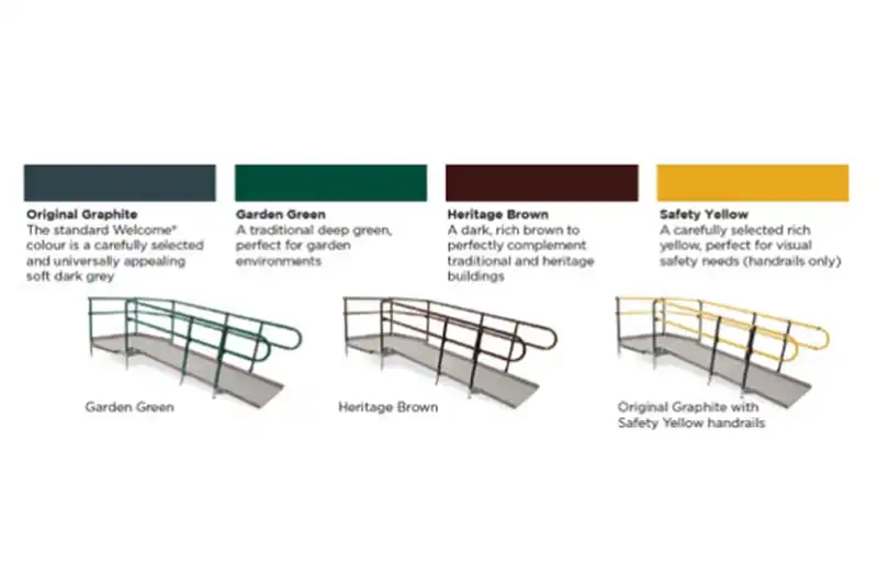 Welcome - Residential Modular Ramp System Colours welcome - residential modular ramp system colours