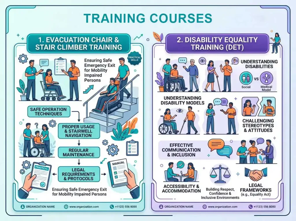 disability awareness training courses infographic