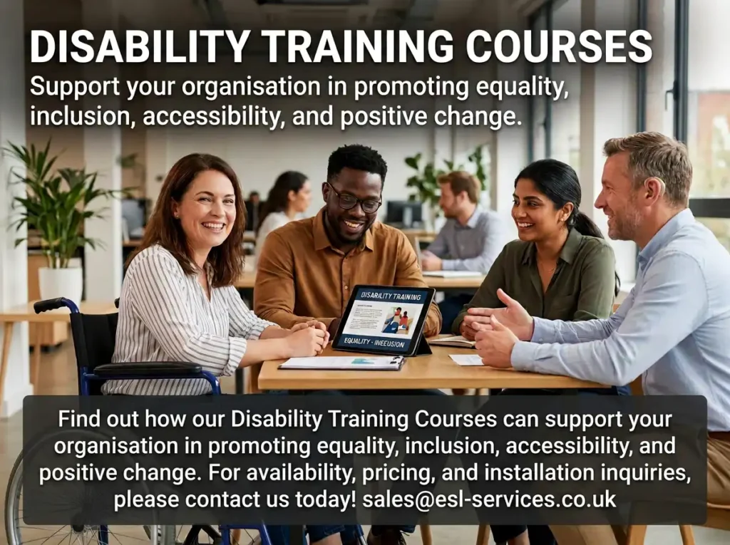 disability training courses contact us info graphic